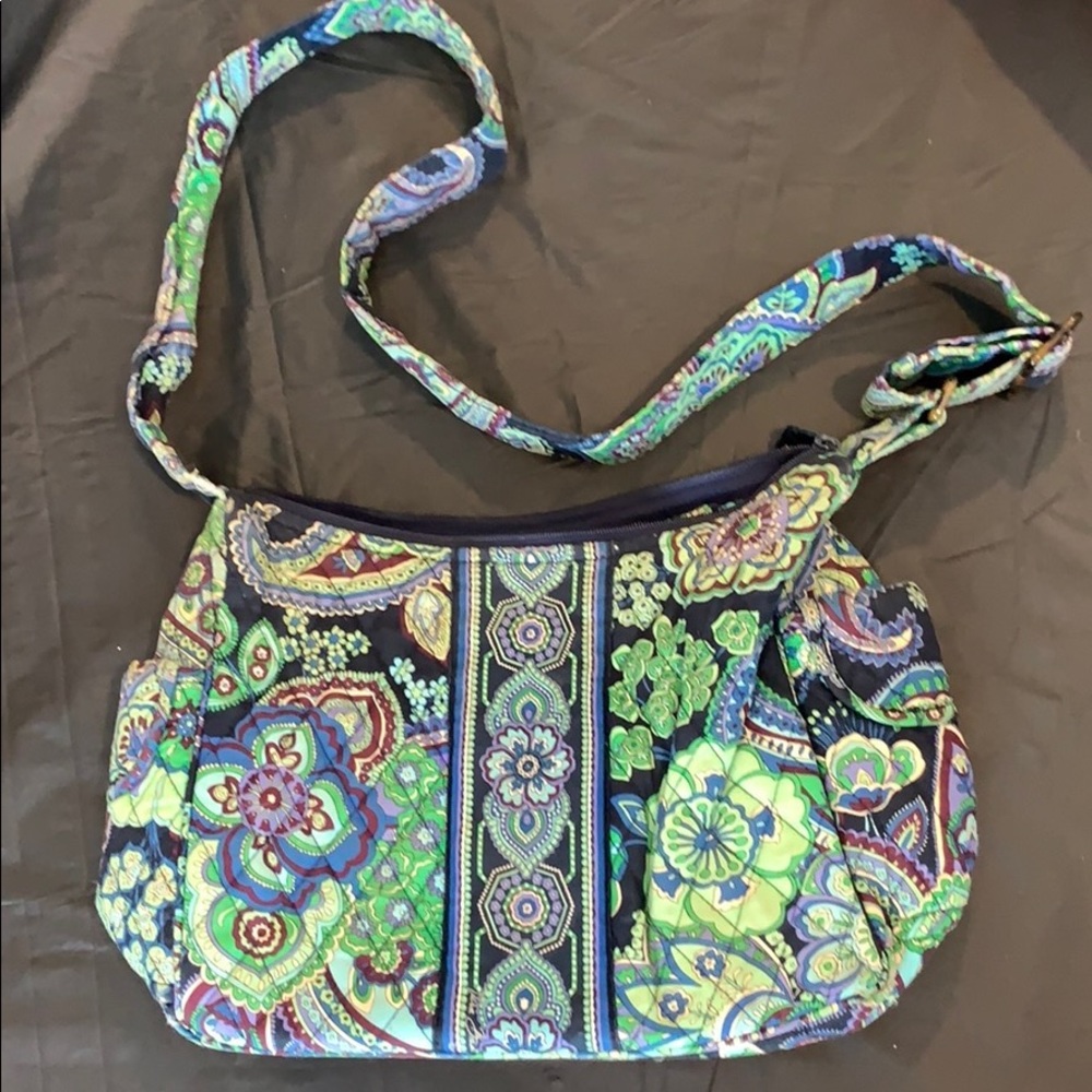 Vera Bradley discontinued print- green and blue